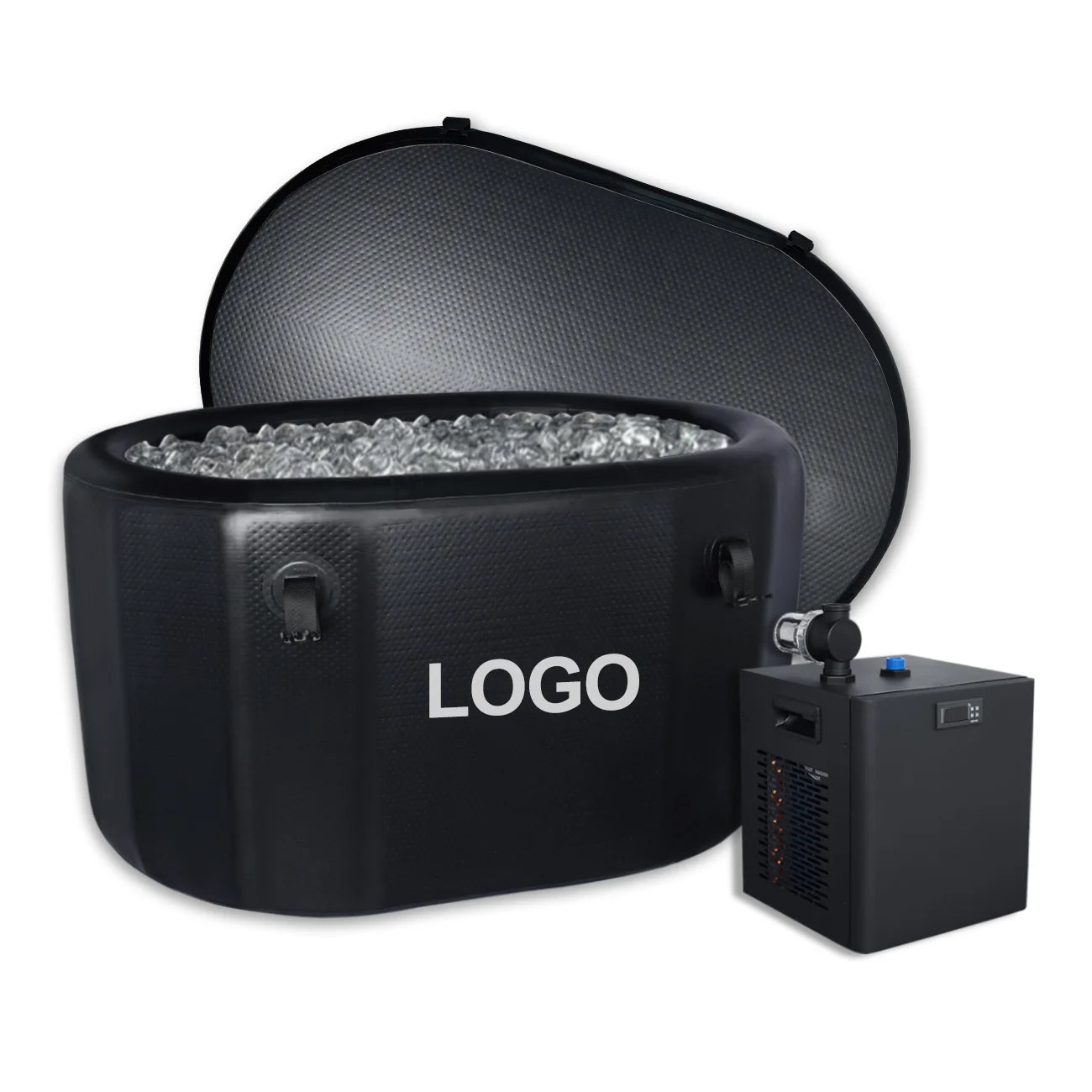 Custom Logo Ice Bath Recovery Pod Drop Stitch 120cm Inflatable Ice Bath Water Chiller Ice Bath
