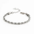 Joolim High End Never Fade 18k PVD Gold Plated Twisted Rope Chain Stainless Steel Bracelet
