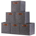 Felt Holders Boxes Kids Toy Laundry Storage Box Organizer Felt Storage Woven Basket
