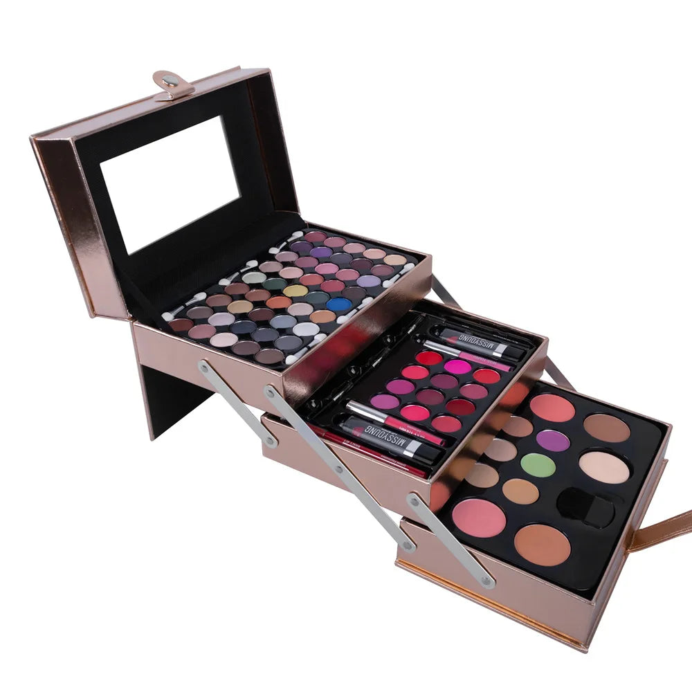 1205B Wholesale Professional Complete Cosmetics All in One Makeup Kit Gift Full Set Box Cosmetics Women Ladies Vanity Makeup Set