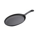 Wholesale Modern Design Pre-Seasoned Cast Iron Skillet Oval Outdoor BBQ Pan for Fajitas & Sizzling Steak