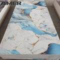 Amer Wholesale Price High Glossy Marble Pvc Decorative Plates Marble Floor Panel Sheet Pvc