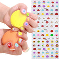 Cartoon 3D Nail Art Stickers Self-Adhesive Eco-Friendly DIY Anime Design Cute Decals for Girls Kids Women