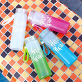 Factory Wholesale Colorful Frosted Glass Drinkware Cheap Camp Water Bottles