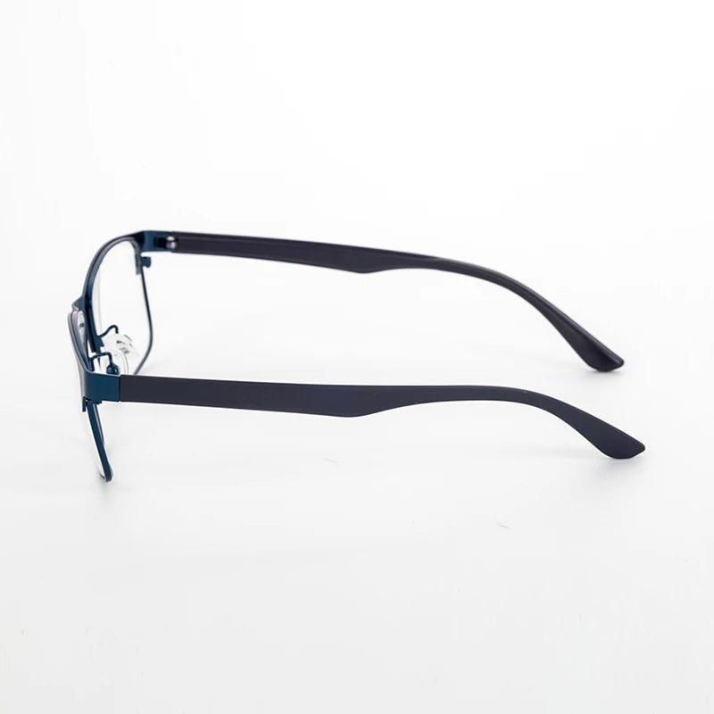 All Face Shape Stainless Steel Eyewear Colored Fashion Full Rim Blue Light Blocking Reading Glasses Frame for Reading