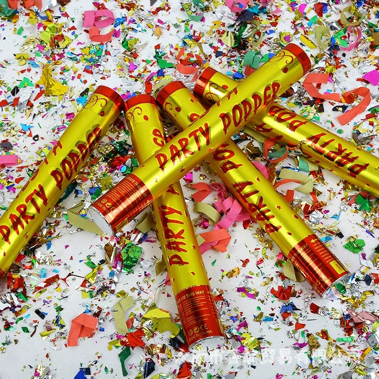 Rotating Flower Tubes Party Popper Handheld Wedding Firecrackers Direct Factory Wholesale Confetti Cannon