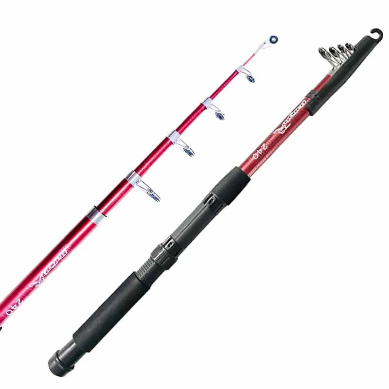 Wholesale 1.8m - 3.6m Glass Telescopic Ceramic Guide Ring Sea Rod 10ft Deepsea Sea Fishing Rod Sea Fishing Rods and Reel