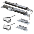 Modern Adjustable Sliding Wardrobe Rollers (Closet Sliding Door Roller) Metal Plastic Quiet Smooth for Bedroom Furniture