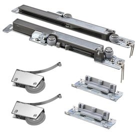 Modern Adjustable Sliding Wardrobe Rollers (Closet Sliding Door Roller) Metal Plastic Quiet Smooth for Bedroom Furniture