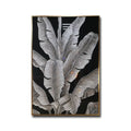 2023 Modern Art Living Room Banana Leaf Crystal Porcelain Painting for Entrance Hall and Dining Room Light Luxury Decoration