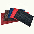 Custom Modern Cut Pile 100% Polyester Antislip Front Door Mat Washable PVC Backing Velours Stamped Mats