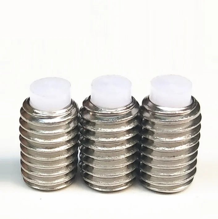 Stainless Steel 304 316 Hex Socket EPDM Rubber Nylon Tipped Grub Set Screws MegaBDM