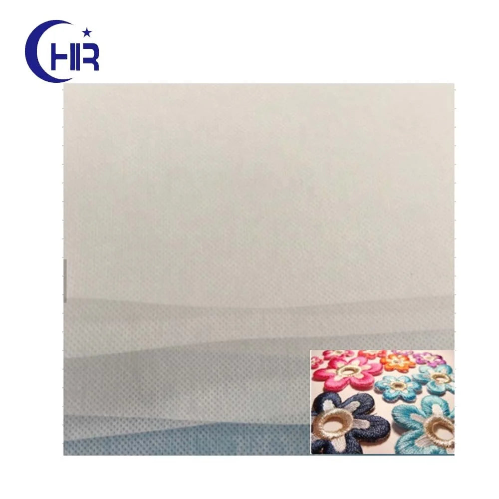 Embroidery Stabilizer Backing Eco-Friendly Breathable Lightweight Water Soluble Interlining PVA Nonwoven Fabric