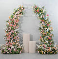 New Cowhorn Welcome Arch Flower Hanging Flowers Outdoor Wedding Background Decoration Party Decoration Arrangement
