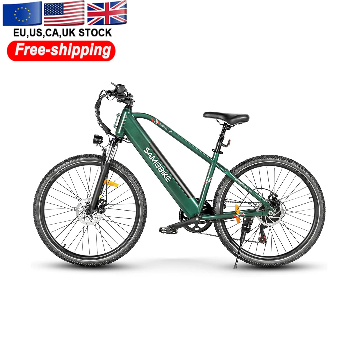 SAMEBIKE 2025 New Samebike RS-A01 PRO -FT 26" 7S Spoke Rim 36V 15AH 500D Electric Bike Mountain and City Universal