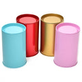 Wholesale Custom 150ml Tinplate Tea Gift Box Multifunctional Solid Color Round Storage Container for Tea Packing Metal Cans