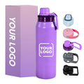 Custom LOGO Double Wall Vacuum Flask Insulated Stainless Steel Sport Water Bottle Bottle Water with ODM Locking Lid