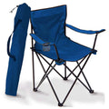 Factory Made Popular Lightweight 600D Polyester Beach Outdoor Foldable Camping Picnic Fishing Chairs with Armrests Cup Holder