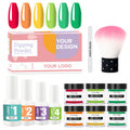 Custom Home Summer Nail Art Acrylic Dip Powder Kit Dip Nail Kit Ema Nail Dipping Powder Set for New Starter