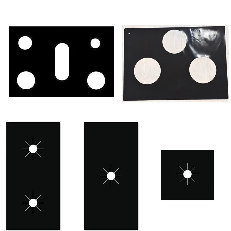 Customized Shape Size Reusable Heat Resistant TPFE Fiberglass Square/Round Stove Burner Covers Gas Range Protector Keep Your