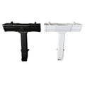 Modern PVC Roofing Rainwater Drainage Gutter Downspout System K-Type 5.2inch 7inch White Black Dark Brown Eco-Friendly 20-Year