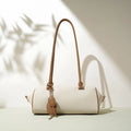 Luxury Genuine Leather Boutique Shoulder Bag for Women French Vintage Cylinder Crossbody Purse Elegant Tote Handbag Wholesale