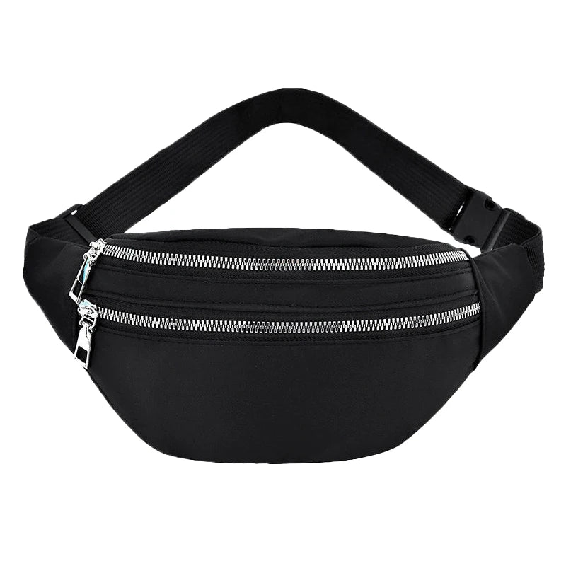 Multi-function Fashion Chest Bag Travel Waist Bag Casual Oxford Sports Fanny Pack for Women