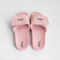 2022 NEW Men Summer PVC Adjustable Strap Foam Fabric Slides Summer Indoor Beach Comfortable Custom Logo Soft Slippers