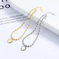 Fashion Fine Jewelry 925 Sterling Silver Minimalist Simple Plain love Heart Charm Pendant Gold Plated  Bracelets for Women
