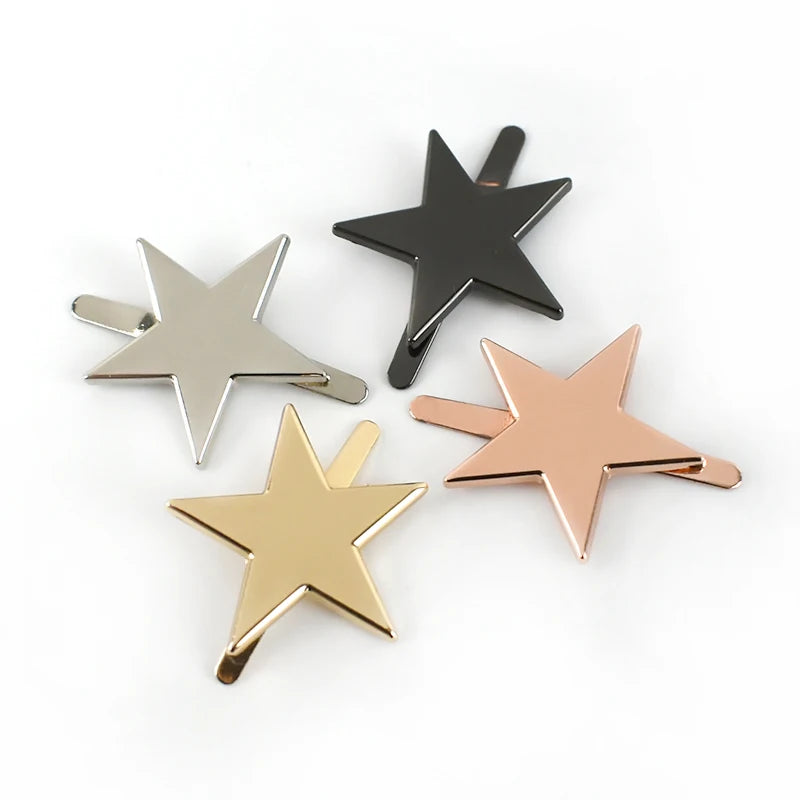 Meetee BK120 26*27mm Bag Decorative Pin Buckle Handbag Leather Craft Accessories Five-pointed Star Shoe Buckle