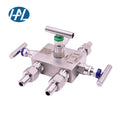 HAL-LOK N8M Direct Mounting Manual High Pressure T-type Instrument Manifold Needle Valve 2/3/5 Valves 1/2" Port High Temperature