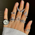 2025 New Design Jewelry Manufacturer Sterling Silver 925 Jewelry Cubic Zirconia Prevent Rust Ring for Women