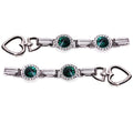 Fashion Handbag Crystal Chain Straps Decorative Accessory Metal Cross Link Chains with Heart Rings