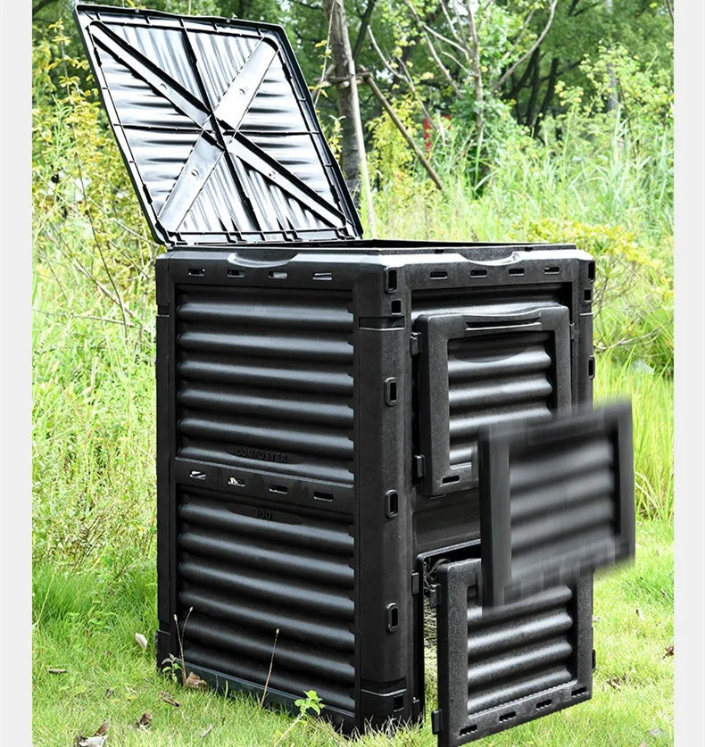 Cheap Heavy Duty Plastic Garden Compost Pile Compost Bin 300L
