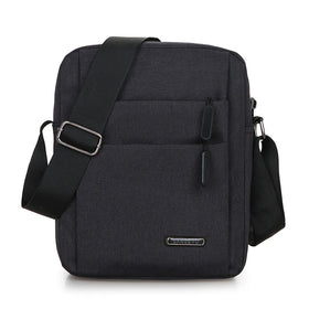 Black Slim Small Nylon Custom Luxury Designer Crossbody Men Shoulder Bag with logo