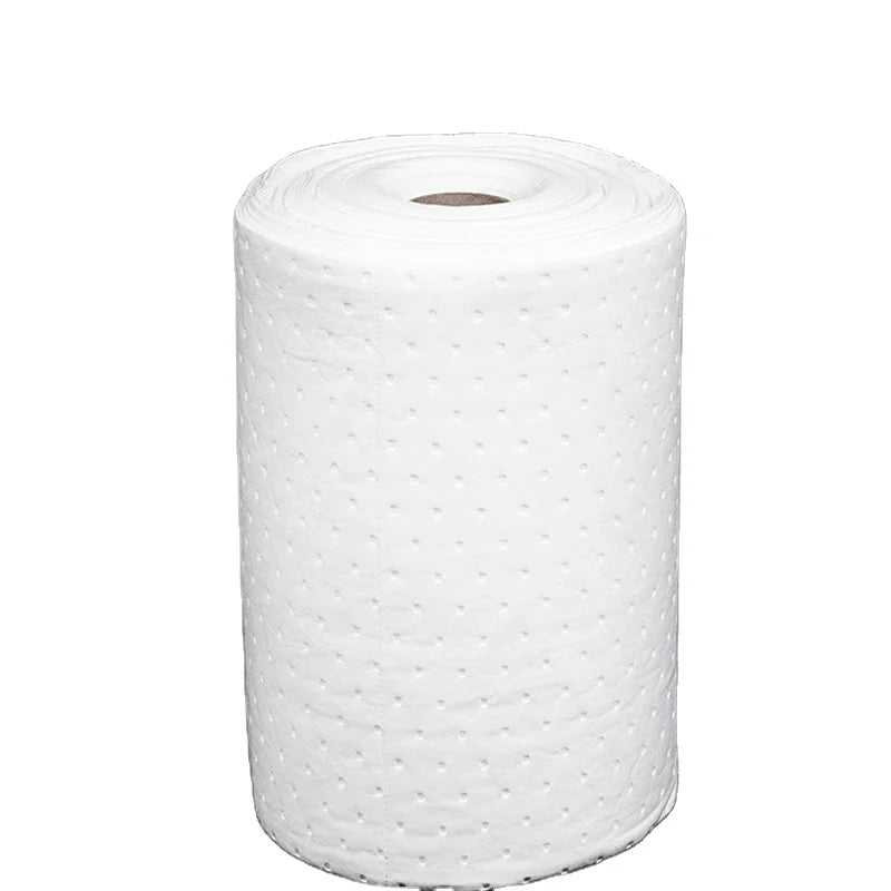 Oilspillpro Dimple Heavy-weight 80cm*50m 4mm Oil Absorbent Roll Model OOA-R0350D for Industry Made in Jiangsu