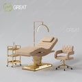 Professional Beauty Salon Furniture Massage Cosmetic Bed Luxury Modern Saloon Treatment Therapy Facial Bed With Foot Control