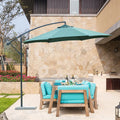 Wholesale Solar Umbrella Large Outdoor Garden Furniture Stylish Pool Parasol for Garden Pool Polyester Hospitals Warehouses
