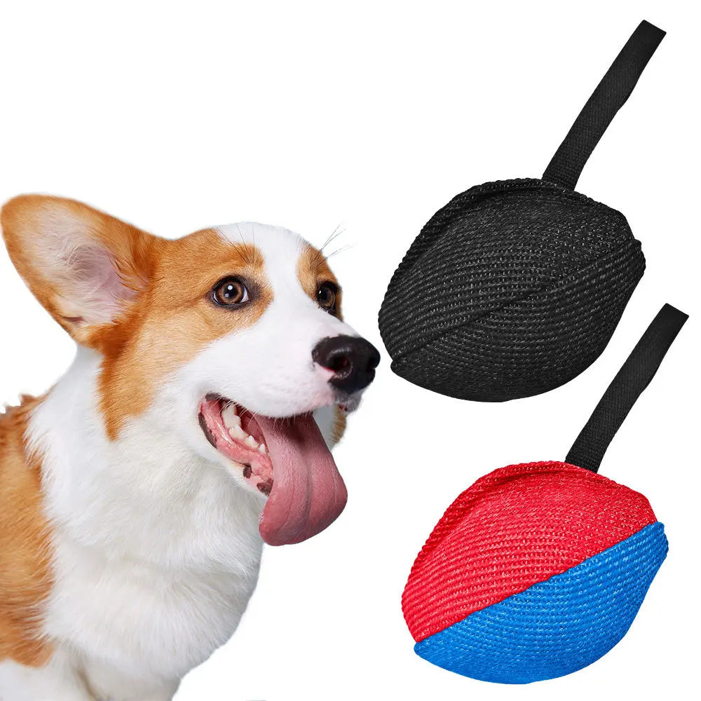 Colorblock Dog Bite Toy Tear-resistant Cloth Dog Pick-up Dog Training Interactive Toy