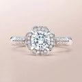 For Natural Diamond Rings H VS 0.65CT Round Brilliant Cut Wedding Engagement Luxury 14K Real Gold for Women Mens Couple