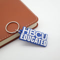 Blue Zeta Phi Beta Sorority HBCU SOROR Greek Letters Key Chains Puff PVC Keychain