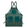 Niuweili Korean Version 12A Floral Antifouling Canvas Denim Sleeveless Bib Apron Kit for Household Kitchen Baking Coffee Machine