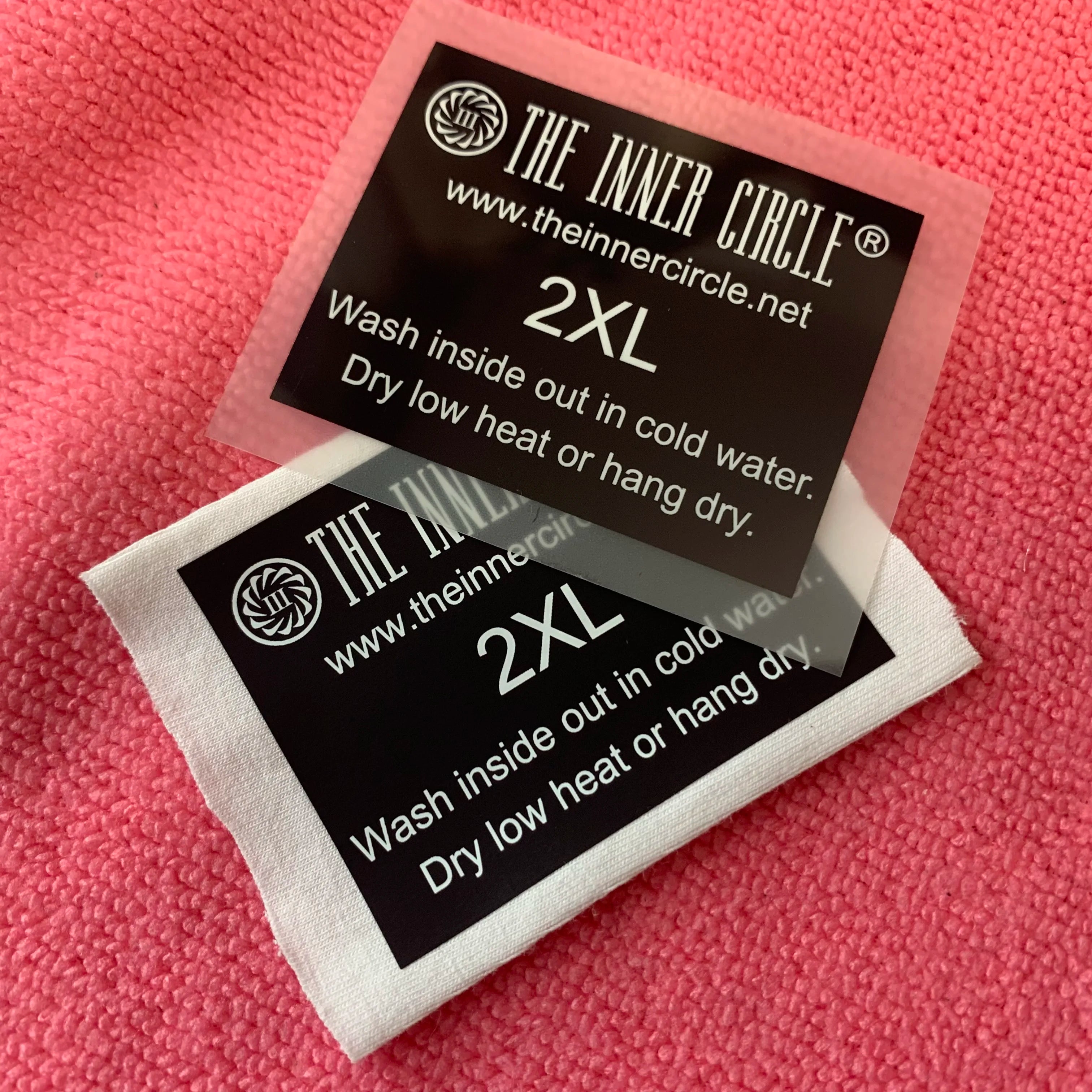 Good Price T-shirt Neck Iron on Transfer LabelDifferent Sizes Tagless Heat Transfer Label for Cotton