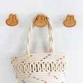 Decorative Modern Simple Multifunction Wooden Double-sided Adhesive Towel Wall Hook for Bathroom Kitchen Public Toilet Clothing