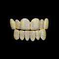 Custom Hip Hop Jewelry Teeth 8Top&8Dowm 925 Silver Vvs Diamond Fully Iced Out Perm Cut Moissanite Grillz for Mens