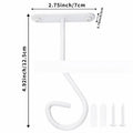 Multi-Functional Metal Ceiling Balcony Wall Hook for Plant Baskets and Clothes Drying
