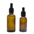 custom add logo ODM/OEM 5ml-100 ml brown empty cosmetics essential oil serum glass bottle amber round oils dropper bottles