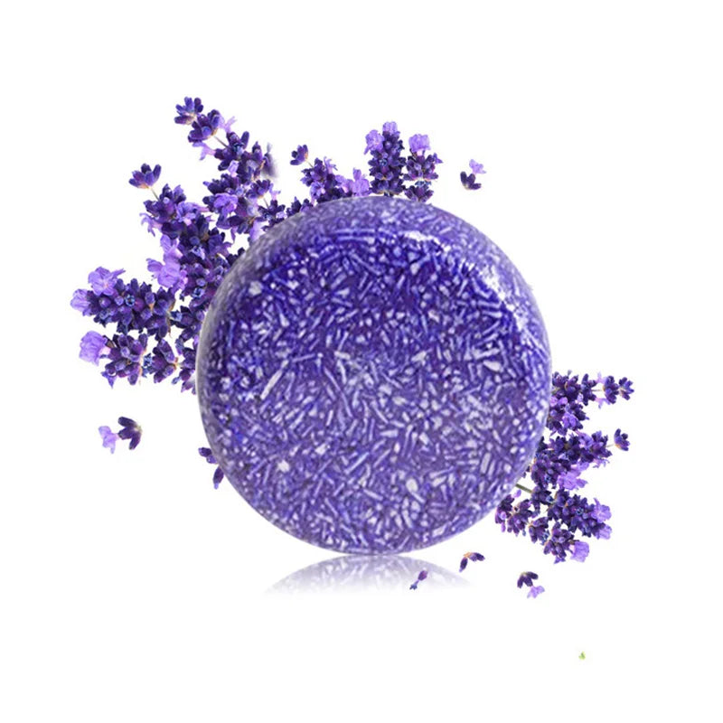 Manufacturer's Natural Soap Organic Hydrating Lavender Wild Rosemary Shampoo Bar Anti-Dandruff Oil-Control Hair Growth Smoothing