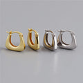 SP New Fashion Elegant Design Geometric Hoop Earrings S925 Sterling Silver Hoop Earrings