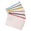 Wholesale Custom Design Logo Printed Canvas Pouch Gift Pencil Cotton Canvas Pouch Zipper